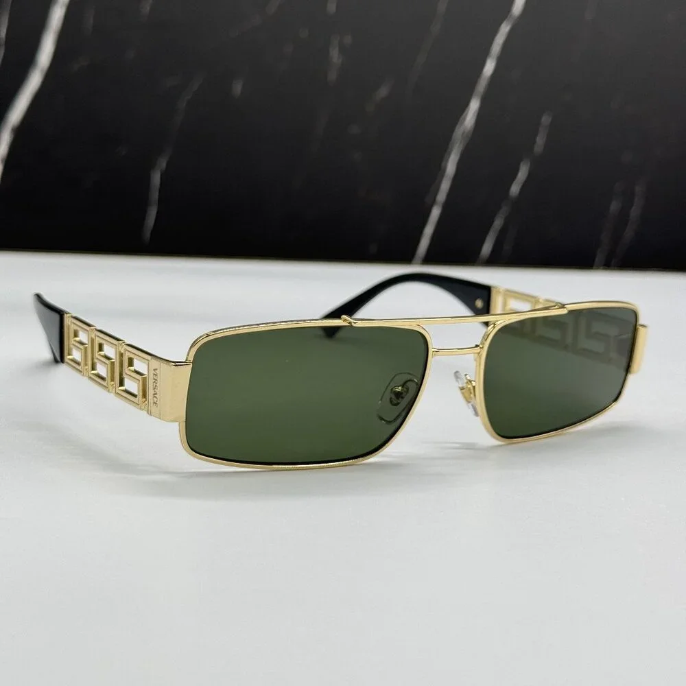 NEW VERSACE VE2257 1002/71 SUNGLASSES MOD 2257 GOLD UNISEX EYEWEAR VE2257 100271